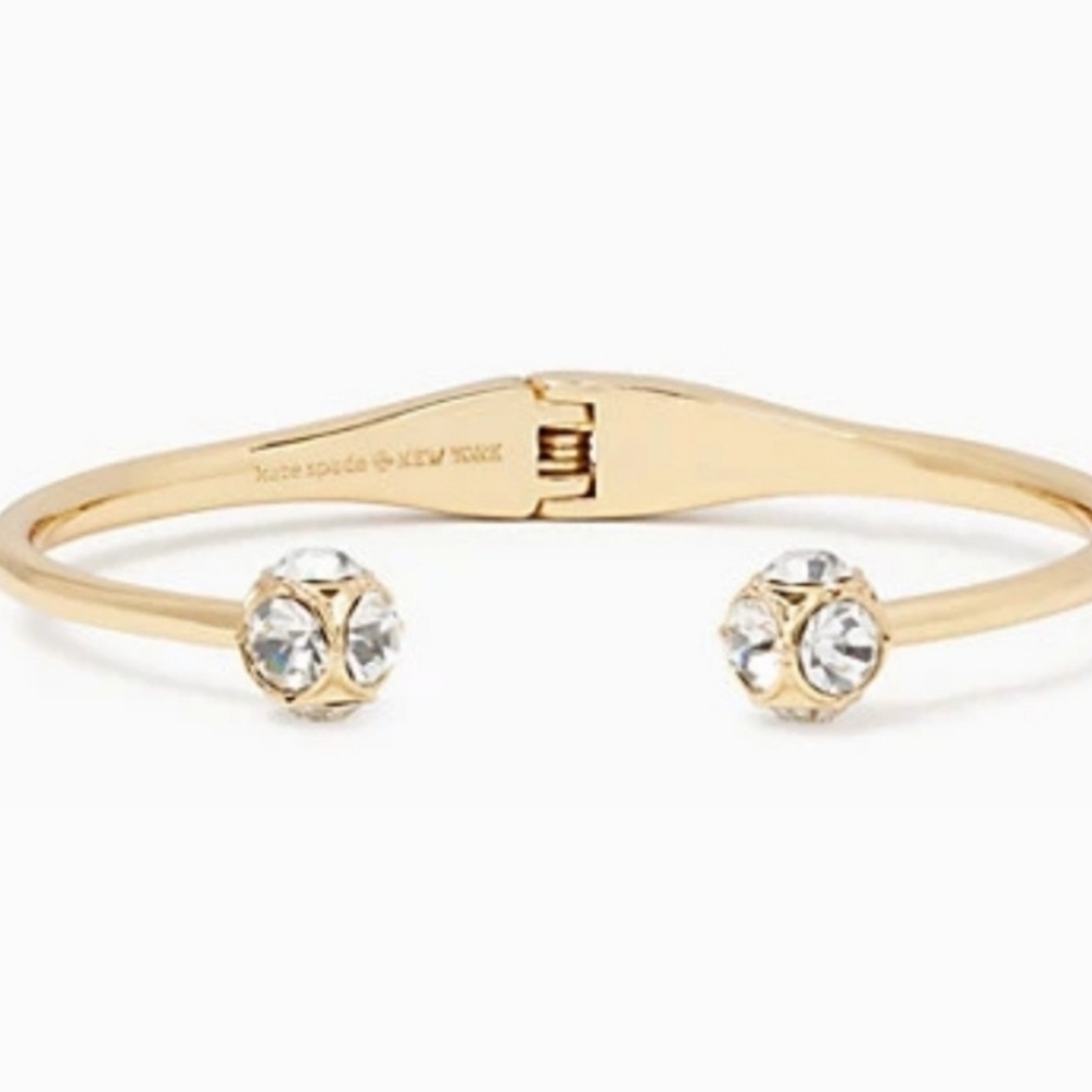 💛▪️Kate Spade▪️ lady marmalade gold-tone hinge cuff bracelet